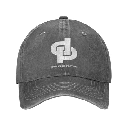 Rapper JuL Washed Baseball Cap D'or et de platine  Design Print Sun Trucker Hat Summer Unisex Men Kpop Rock Baseball Caps