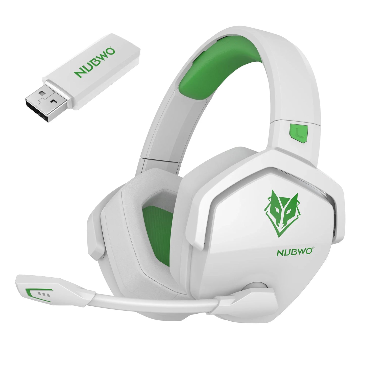 NUBWO G06 Pro Wireless Gaming Headset with Charging Station for Headset and PS5 Controller 17ms Low Latency Dynamic 50mm Drivers
