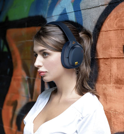 1Mii E700 Wireless Bluetooth Headphones with LDAC Hi-Res Audio, Active Noise Cancelling Bluetooth Headphones, HiFi Stereo Wireless Gaming Headset, 65-Hour Battery Life