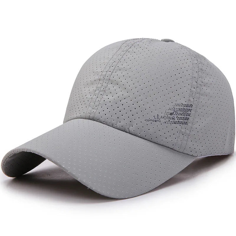 Quick Dry Baseball Cap Outdoor Sports Mesh Breathable Hat For Men Portable Hiking Fishing Sunbonnet Golf Adjustable Cap