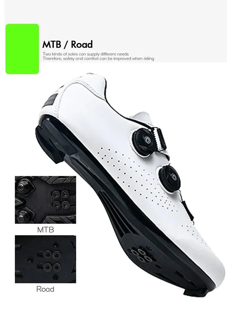 Professional Mountain Bike Cycling Shoes MTB Flat Cleat SPD Shoes Outdoor Self-Locking Big Size 47 Racing Bicycle Sneakers Men