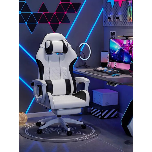 Cadeira de e-sports masculina confortável para longas sessões sentado, cadeira de computador reclinável para momentos de lazer, encosto