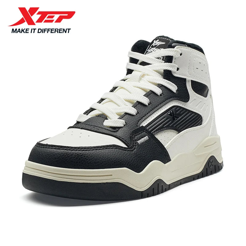 Sapatilhas Xtep Cutton para homem, estilo urbano, com amortecimento, macias, resistentes, envolvente, com rebote, para lazer e atividades ao ar livre, 875319370003