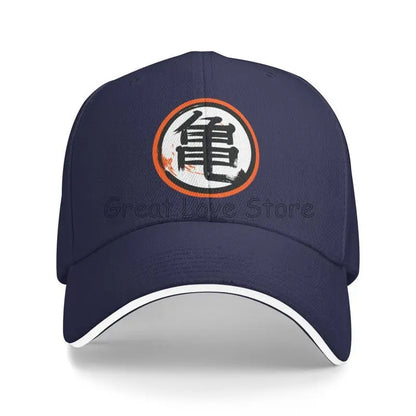 DBZ Kanji Print Cappellino da baseball da uomo Cappello da sole regolabile Cappellino da camionista di lusso Cappellino a sandwich da donna Cappellini casual con chiusura a scatto Cappellini a secchiello Cappellini da golf