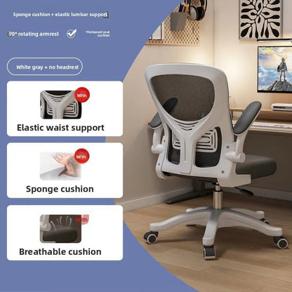 Ergonomic Gaming Chair for Office & Dorm, Comfortable Computer Desk Chair with Cushioned Seat, Adjustable Height Gaming Chair for Long Hours