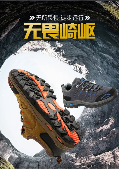 Retro Style Men  Sports Shoes Autumn and Winter Short Boots Anti Slip Hiking Shoe Suitable for Ankle Boots Urban Commuting 2025