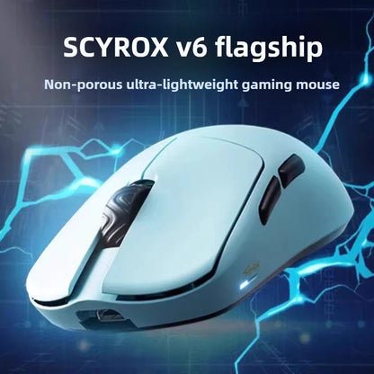 SCYROX V6 ei-huokoinen langaton esports-hiiri 40g 750IPS 8k-vastaanottimella, nopea vaste, 3950, korkealaatuinen 8KHz gaming-hiiri