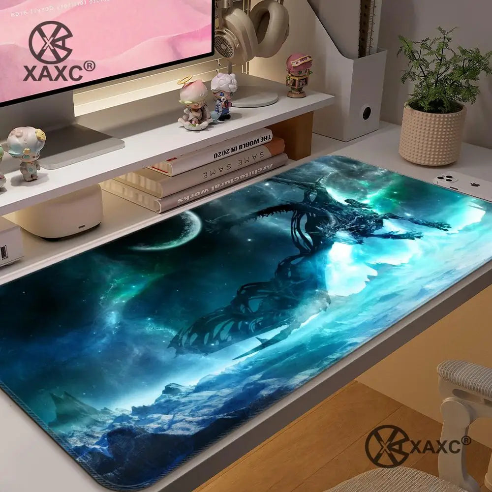 Lich King World Of Warcraft XAXC Mouse Pad large keyboard mouse desk pad non-slip rubber gaming mouse pad laptop mouse carpet