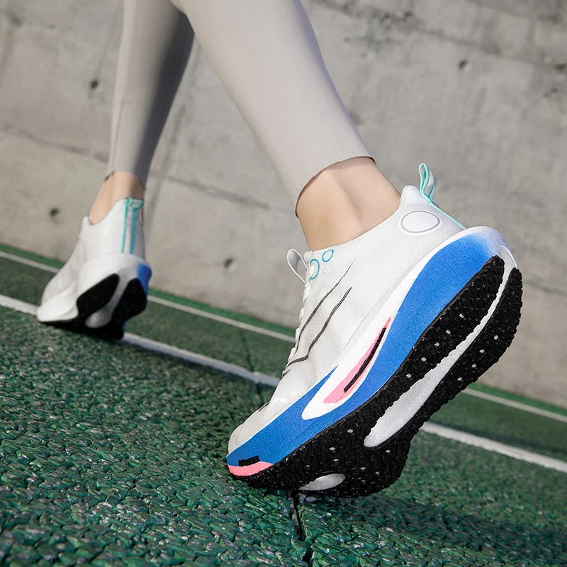 2025 Men's And Women's Carbon Board Running Shoes Professional Marathon, Lightweight Rebound Cushioning Breathable Sports Shoes