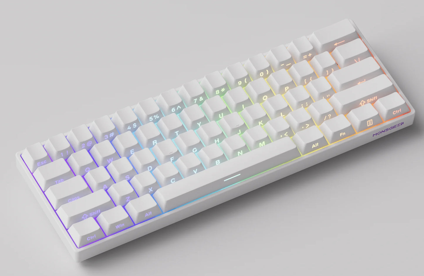 Akko MonsGeek FUN60 Magnetic Switch Mechanical Keyboard 60% Gaming Keyboard with Rapid Trigger 0.01mm, 8K Polling Rate, ARGB, Custom Mechanical Keyboard