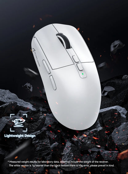 Attack Shark X6 Lightweight Wireless Gaming Mouse, Tri-Mode Bluetooth & 2.4G Gaming Mouse, 26,000 DPI RGB Charging Dock, PAW3395 Sensor