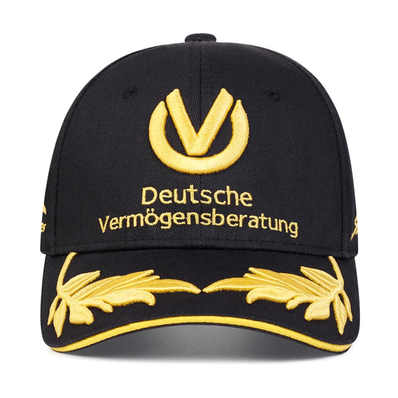 Unisex Gold Letter Embroidery Baseball Caps Spring and Autumn Outdoor Adjustable Casual Hats Versatile Snapback Sunscreen Hat