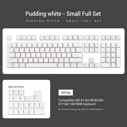 129 Keys Pudding Keycaps For Cherry Mx Switch Mechanical Gaming Keyboard OEM Profile PBT Double Shot Keycap RGB backlit Key Caps