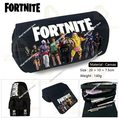 Fortnite Battle Royale Pencil Case for Kids Cartoon Stationery Storage Pen Box School Supplies Birthday Gift