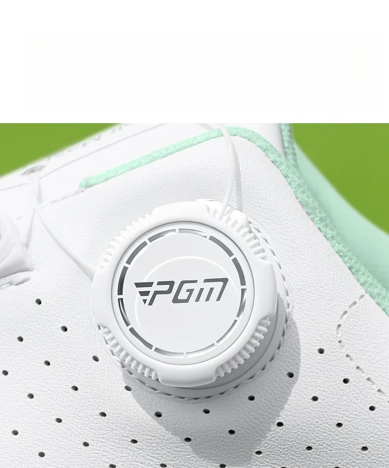 PGM Women Golf Shoes Summer Heat Dissipation Breathable Holes High Elasticity Height Outdoor Sports Sneakers XZ430