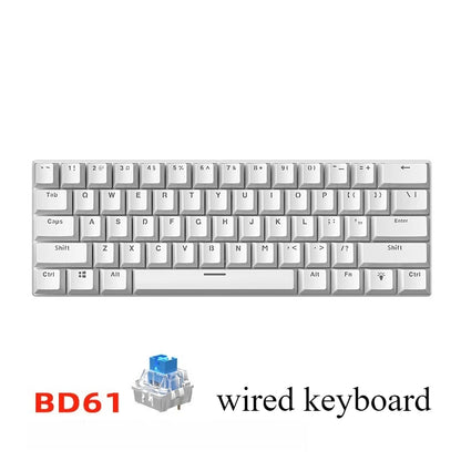 LIEI 60% Mechanical Gaming Keyboard 61 Keys Wired Mechanical Keyboard RGB Backlit Compact Mini Gaming Keyboard for PC Laptop Office