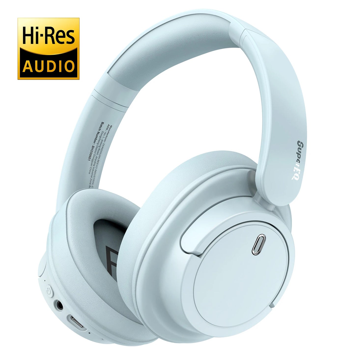 OneOdio EKSA V16 Bluetooth 5.3 Wireless Headphones with Mic, Hi-Res HiFi Over Ear Headset, 90H Battery, Bass Mode, Wired & Wireless Audio