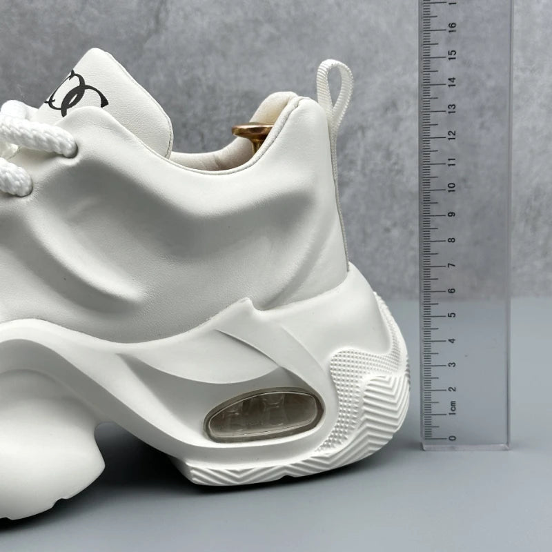 Zapatillas deportivas para hombre de talla grande, estilo «New Dad», con suela de plataforma gruesa, modernas, versátiles, informales, deportivas, de moda, cómodas y para el día a día.