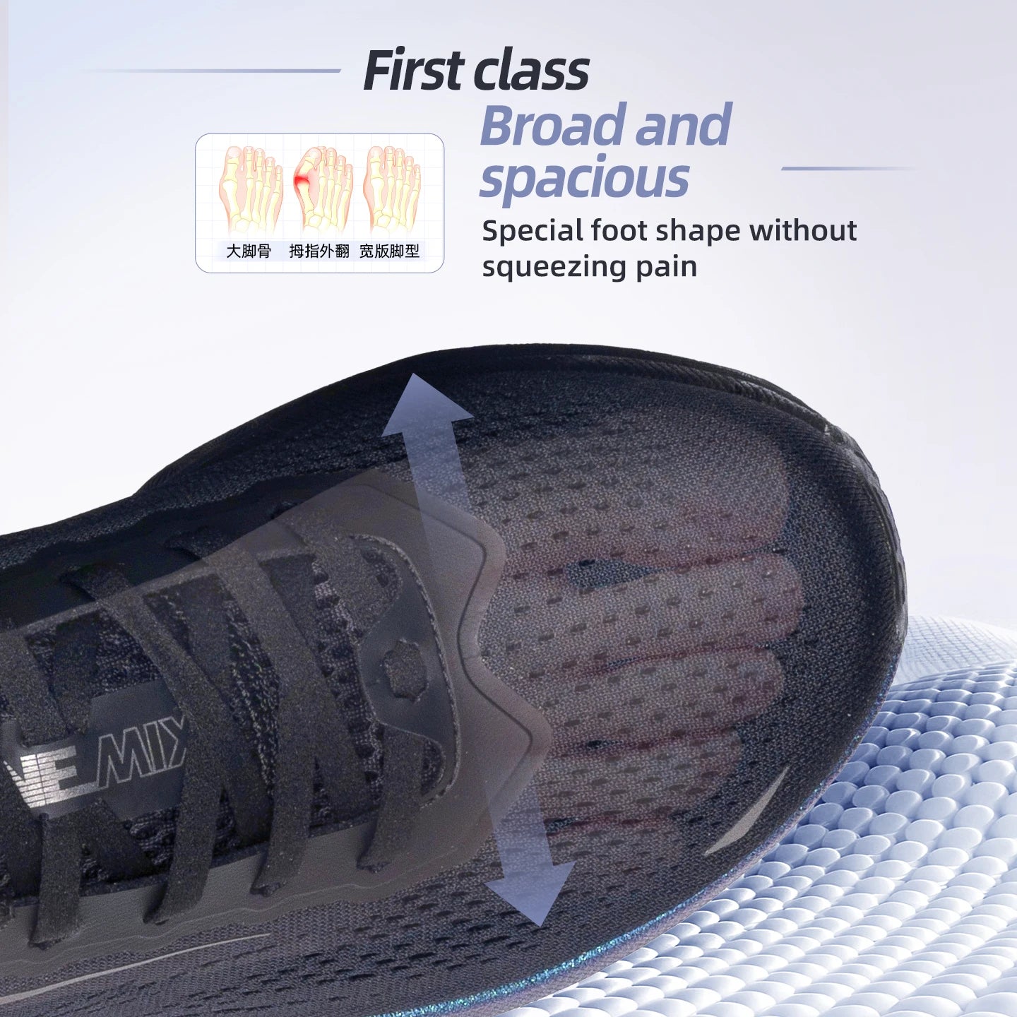 ONEMIX Men Running Shoes Super Lightweight Outdoor Athletic Training Jogging Sneakers Anti-Slip Wear-Resistant Walking Footwear