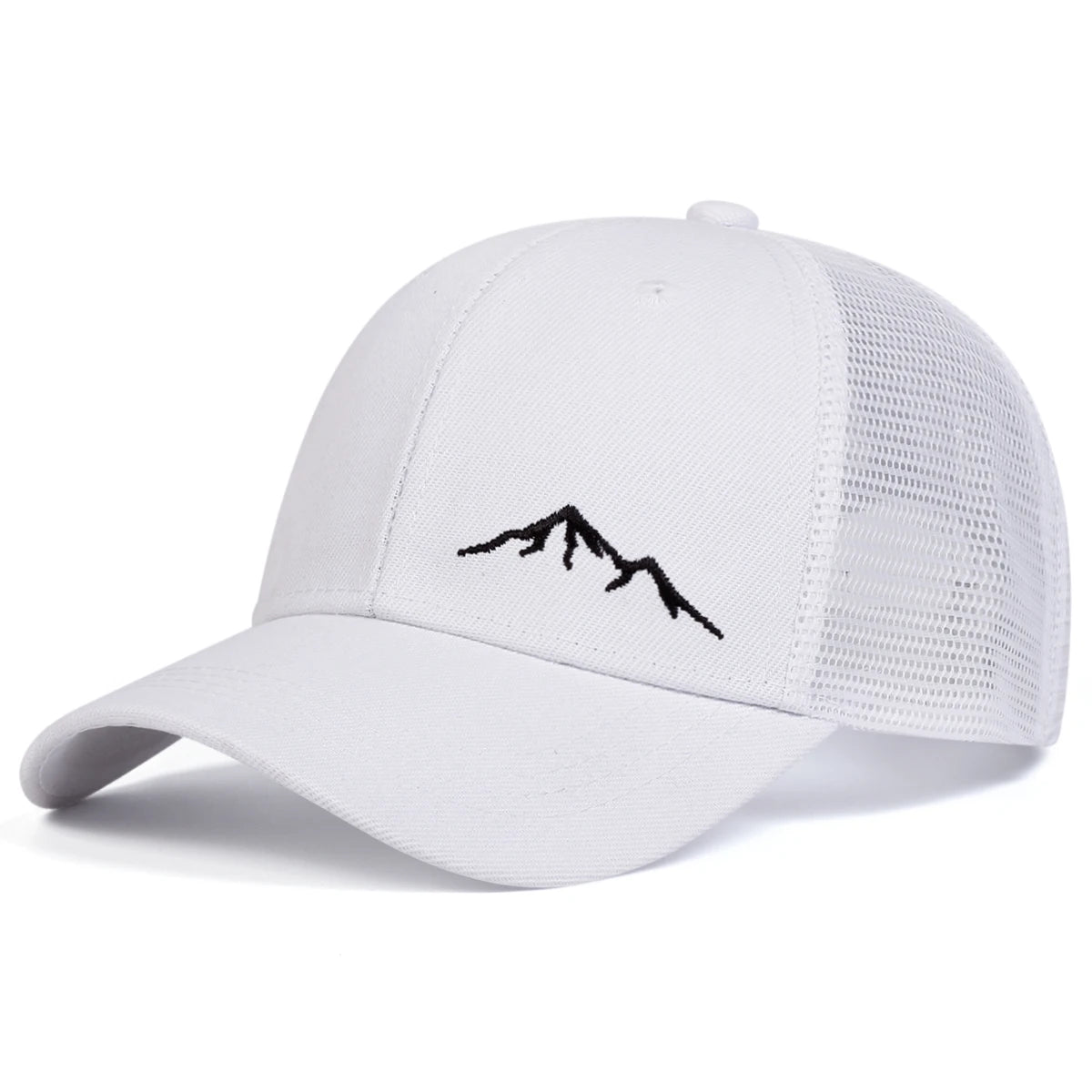 Unisex Minimalist Mountain Embroidery Baseball Net Caps Spring and Summer Outdoor Adjustable Casual Hats Sunscreen Hat