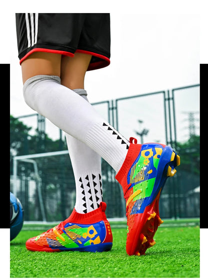 Football Boots Men Professional Soccer Shoes Sneaker Field Long Spikes Outdoor Competition Non Slip Comfortable Training Shoes