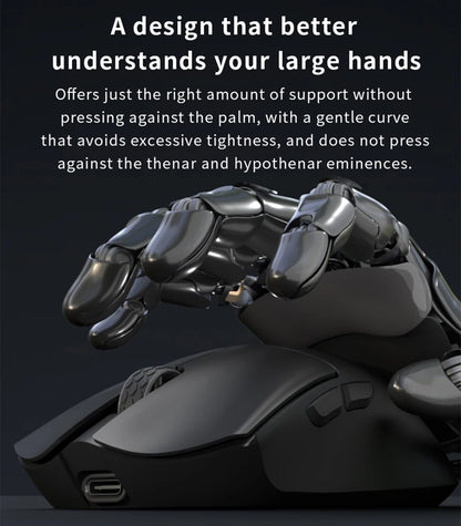 Souris gaming sans fil Darmoshark M3 V2 Tri-Mode 8K, capteur PAW3395, 26K DPI – Souris gaming ultra-légère pour PC et ordinateur portable