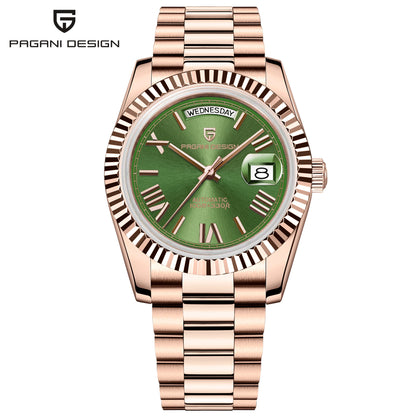 PAGANI DESIGN Men's Watches 2026 New Enamel Dial DD36 Automatic Watch Men Business Waterproof Mechanical Wristwatch For Men Gift