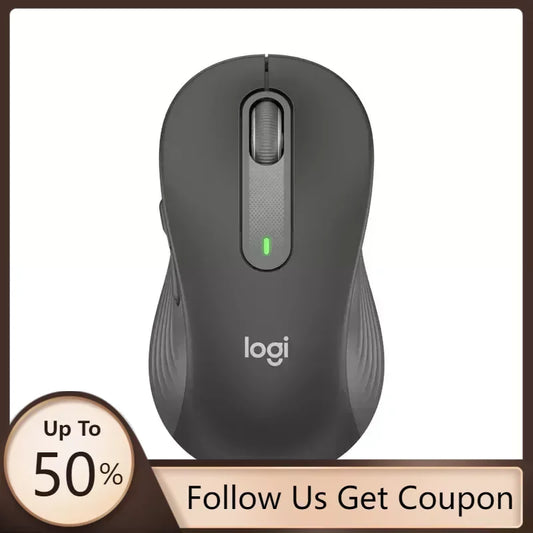 Logitech M650 Wireless Bluetooth Silent Mouse, Advanced Optical Wireless Mouse with Programmable Buttons for Office, Laptop & Productivity