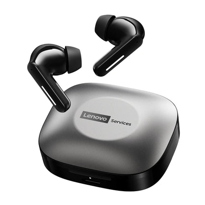 Lenovo LE209 Gaming Headset Wireless Bluetooth 6.0 Earbuds with ANC Noise Reduction, 35H Battery Life Sports Earphones, Waterproof Low Latency Gaming Headphones