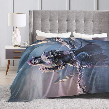 Warm BlanketStudents Travel World of Warcraft  Sylvanas Windrunner Throw Blanket  Flannel Bedspread For Home Decor Bed Cover