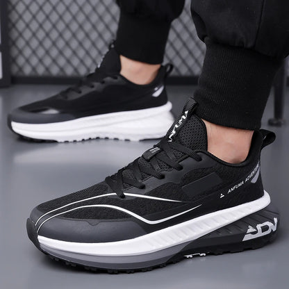 Chaussures de marche pour homme, outdoor, antidérapantes, de bonne qualité, tendance, plates, résistantes à l'usure, respirantes, baskets décontractées, sportives, chaussures de course pour homme