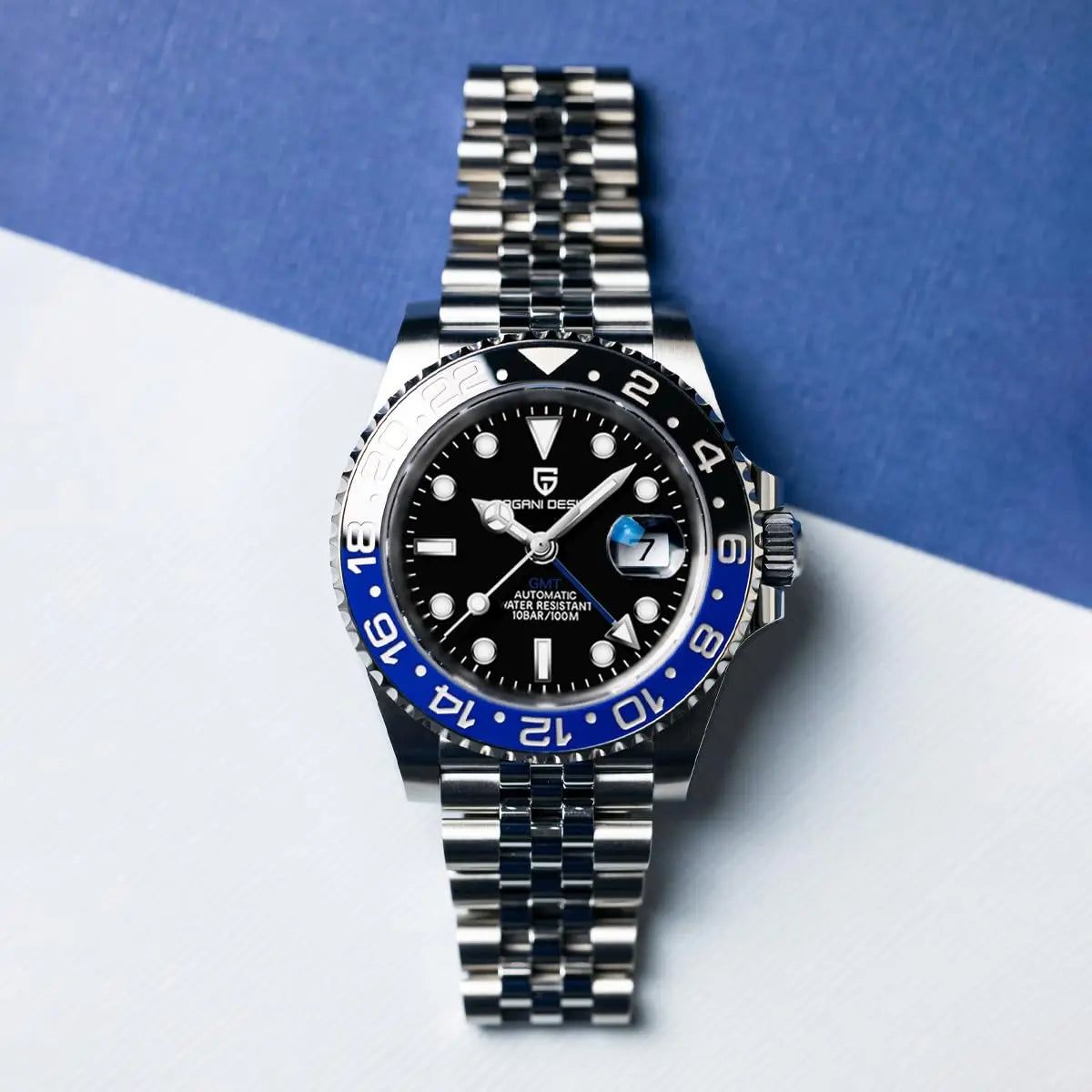 PAGANI DESIGN 40MM GMT Watches for Men Luxury Sapphire AR Mechanical Watch Ceramic Bezel Automatic 100M Waterproof Gift watch