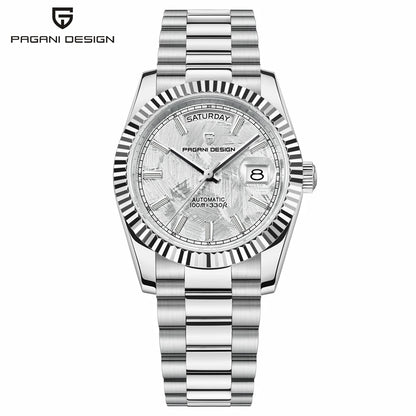 PAGANI DESIGN Luxury Men Watch Sapphire mirror Luminous Stainless Steel Watch Week Date Mechanical Waterproof ST16 Man watch