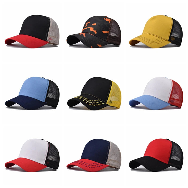 Cappellino da baseball per adulti, cappellino a rete, visiera curva poco profonda, cappello unisex, cappello estivo, cappello traspirante, cappellino da ombra, cappellino per primavera e autunno, cappellino hip hop aderente