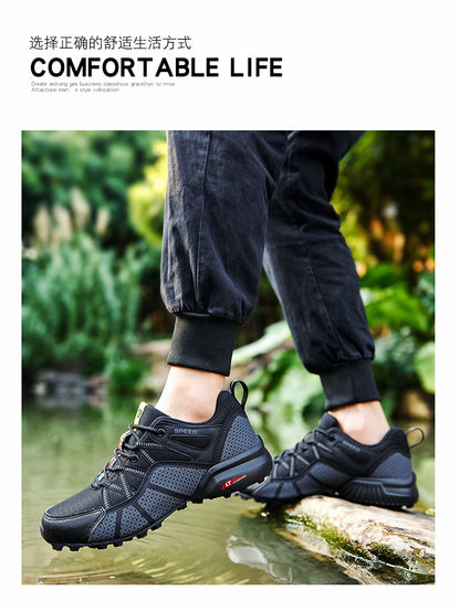 2025 Hiking Shoes Men's Non-slip Wear-resistant Comfortable Outdoor Hiking Sports Shoes Outdoor Running Shoes Walking Sports Sho