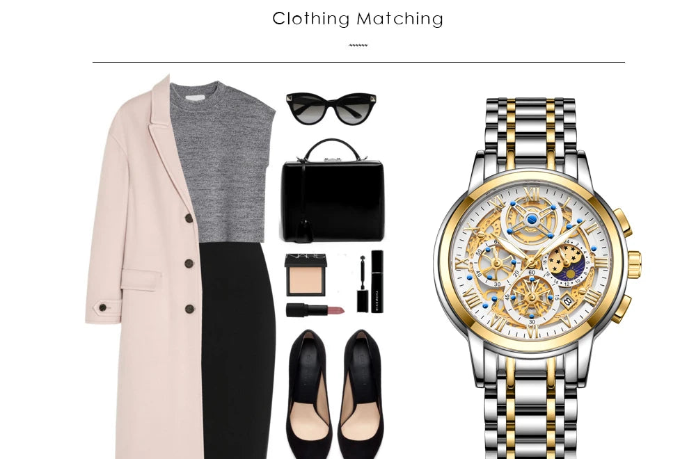 LIGE 2024 New Fashion Gold Women Watch Top Brand Luxury Waterproof Watches for Women Sport Quartz Chronograph Relogio Feminino