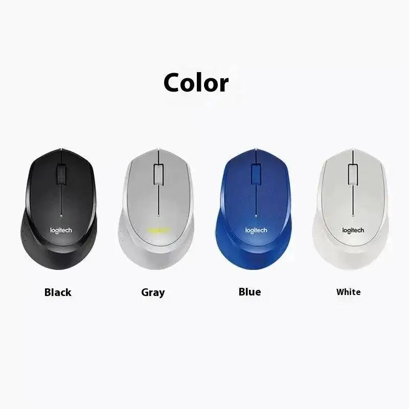 Logitech M330 Professional Office Mouse, Quiet Wireless Ergonomic Mouse, 2.4GHz USB Optical Mouse for Laptop, PC & Desktop