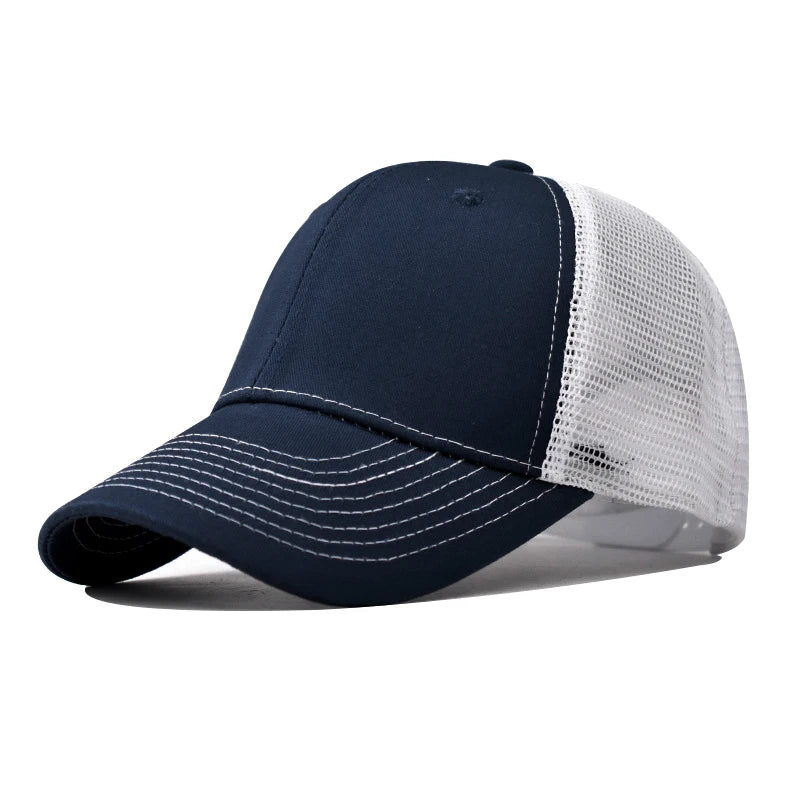 Cappellino da baseball per adulti, cappellino a rete, visiera curva poco profonda, cappello unisex, cappello estivo, cappello traspirante, cappellino da ombra, cappellino per primavera e autunno, cappellino hip hop aderente