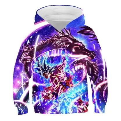 2025 Autumn Cool Dragon Ball Z Kids Boys Sweatshirts Children Casual Boy Hoodies Pullover Anime Dragon Ball Hoodie Hooded Coats, Produit gaming premium Fraquane