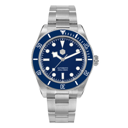 San Martin 40mm NH35 Automatic Men Diving Watch 20ATM Waterproof BB58 Sapphire Wristwatch BGW-9 C3 Luminous Reloj SN0008C/D