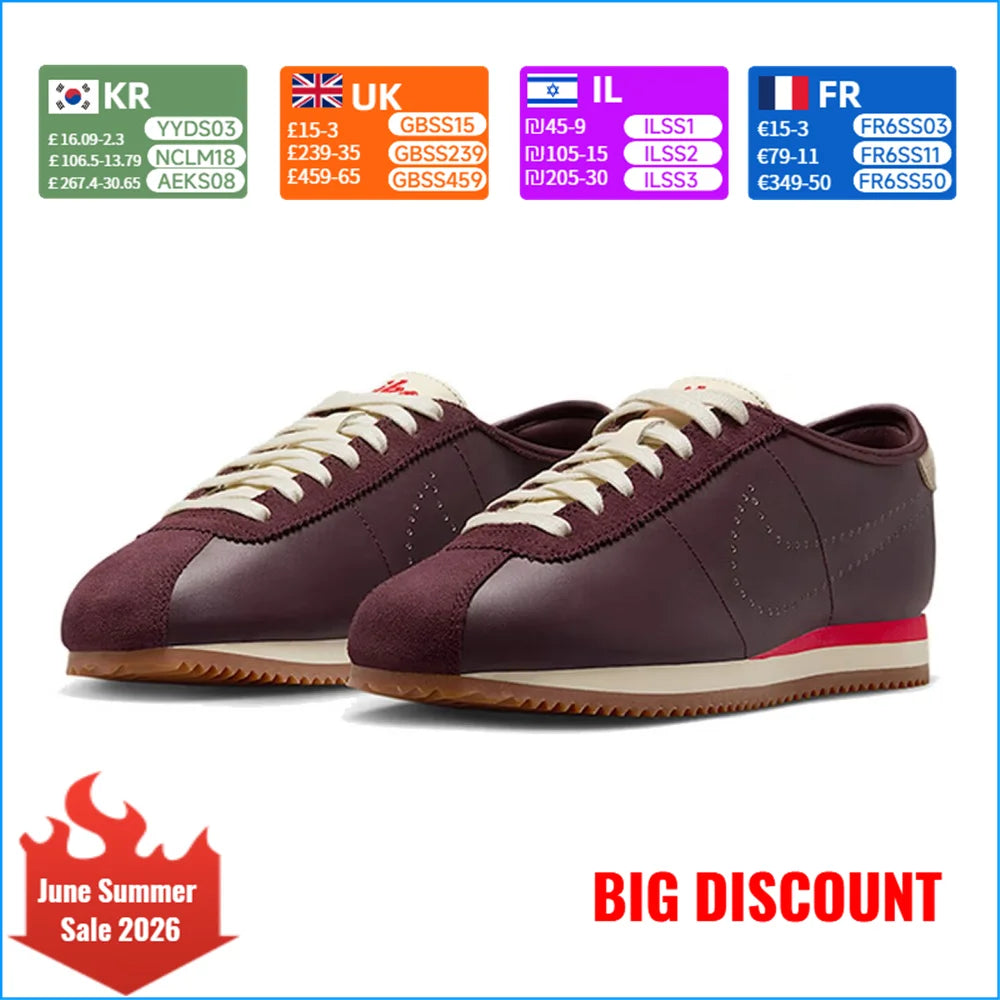 Nike (NIKE) CORTEZ LT Women's Shoes: Stylish, Trendy, Non-Slip, Durable, Comfortable Sports and Casual Shoes HQ1841-601