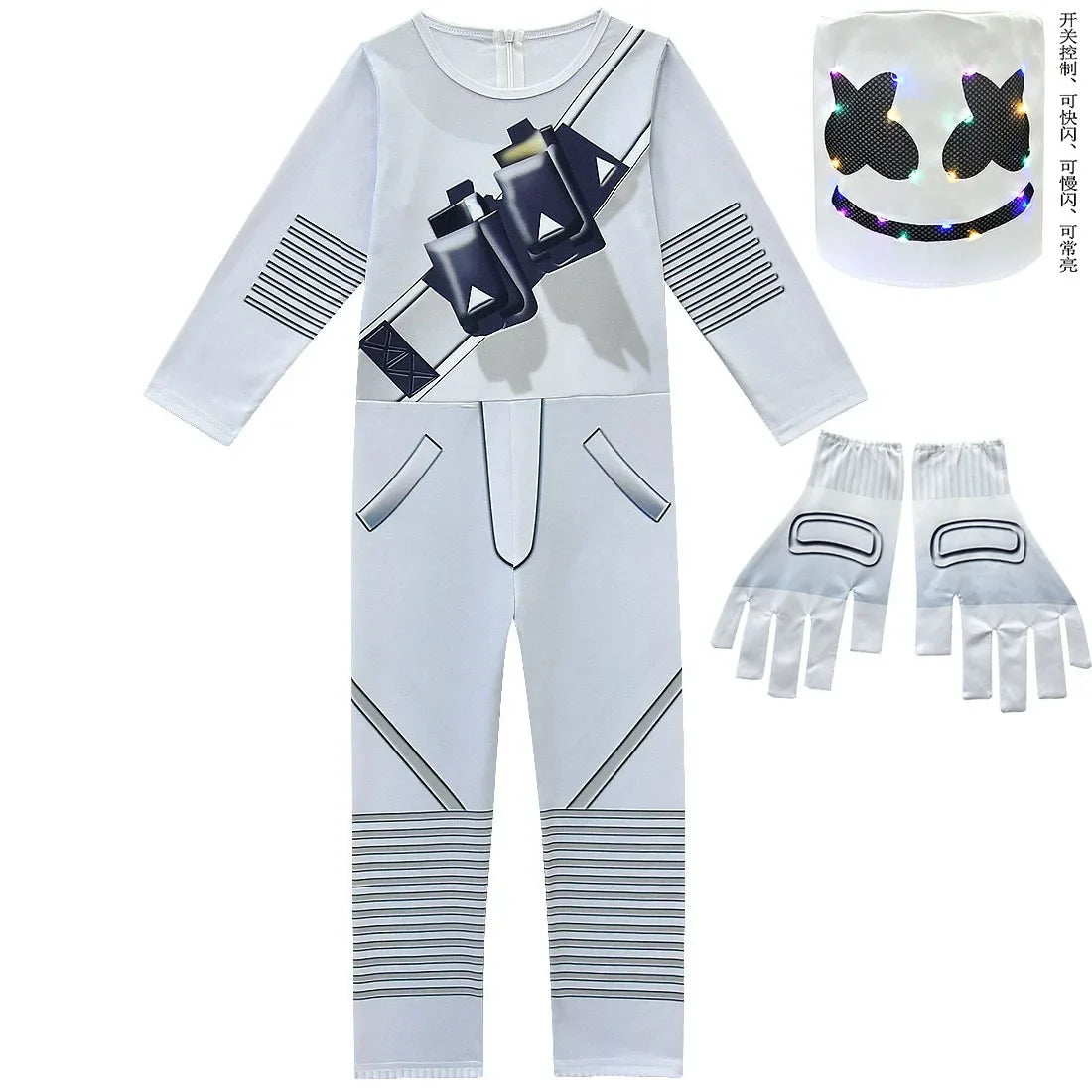 ❤★❤DJ guerrilla warfare Costumes Jumpsuits Kids Clown Cosplay Clothes Halloween Christmas Costume Party Game Cos Fortnites Co★♥★