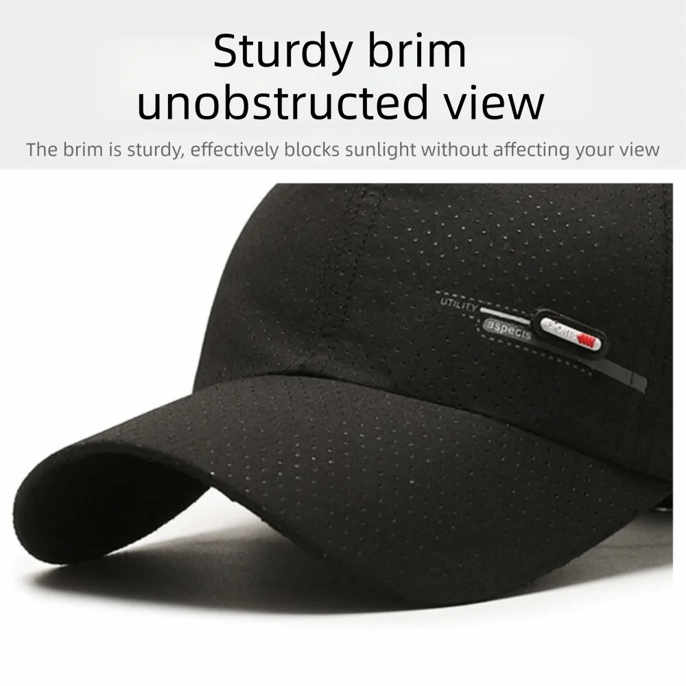 Summer UV Protection Caps Men Quick Drying UPF 50+ Baseball Travel Sun Cap Fashion Breathable Sunshade Outdoor Fishing Hat