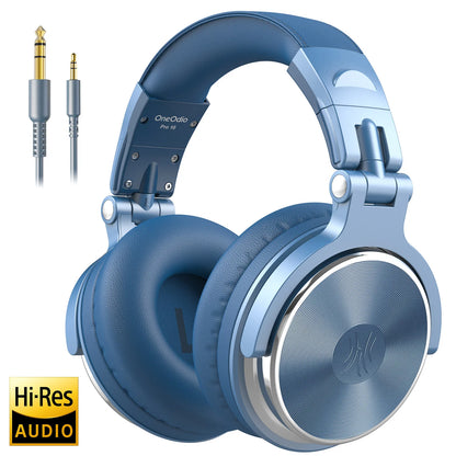 OneOdio Professional DJ Headphones Over-Ear Studio Monitor Headset with Microphone, HiFi Wired Bass Gaming Headphones for PC, Phone, PS4 & Xbox