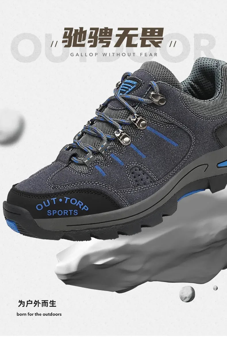 Retro Style Men  Sports Shoes Autumn and Winter Short Boots Anti Slip Hiking Shoe Suitable for Ankle Boots Urban Commuting 2025