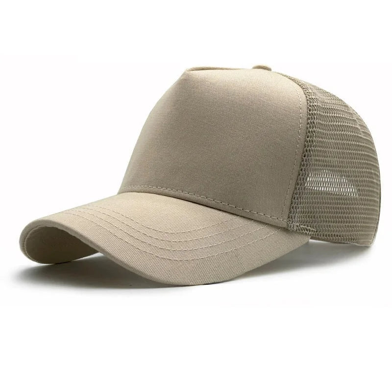 Oversize Trucker-kasket med store masker til mænd med stort hoved – XXL-baseballkasket – åndbar „Dad Hat“ – 58–60 cm, 60–65 cm