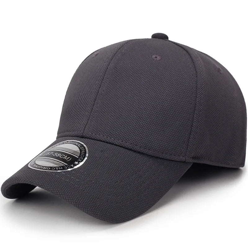 Adult Back Closed Baseball Cap for Small Head Lady Man Blank Hiphop Snapback Hat Fitted Flat Caps 57cm to 59cm