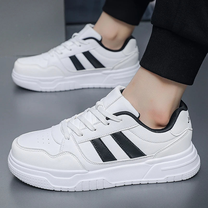Plus Big Size 50 51 52: zapatillas de cuero para hombre, zapatillas deportivas informales, zapatillas planas de skate para dropshipping