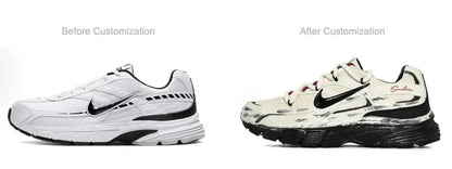 Specialfremstillede Nike Initiator "Chasing Clouds Desert" løbesko til mænd med stødabsorbering og slidstyrke