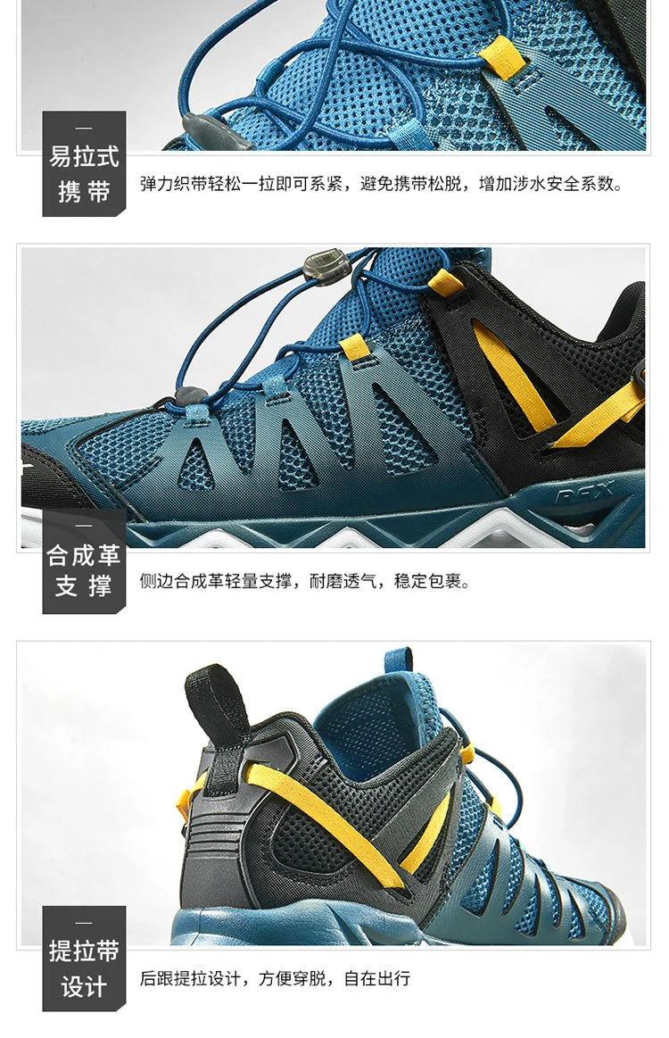 RAX Upstreams : chaussures aquatiques pour homme, baskets de sport de plein air pour homme, sandales d'été pour la plage, chaussures de pêche, chaussures de natation